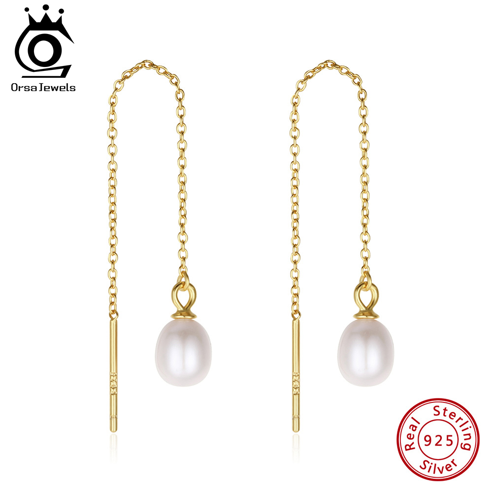 Freshwater Line - ORSA JEWELS Exquisite 14k Gold Pearl