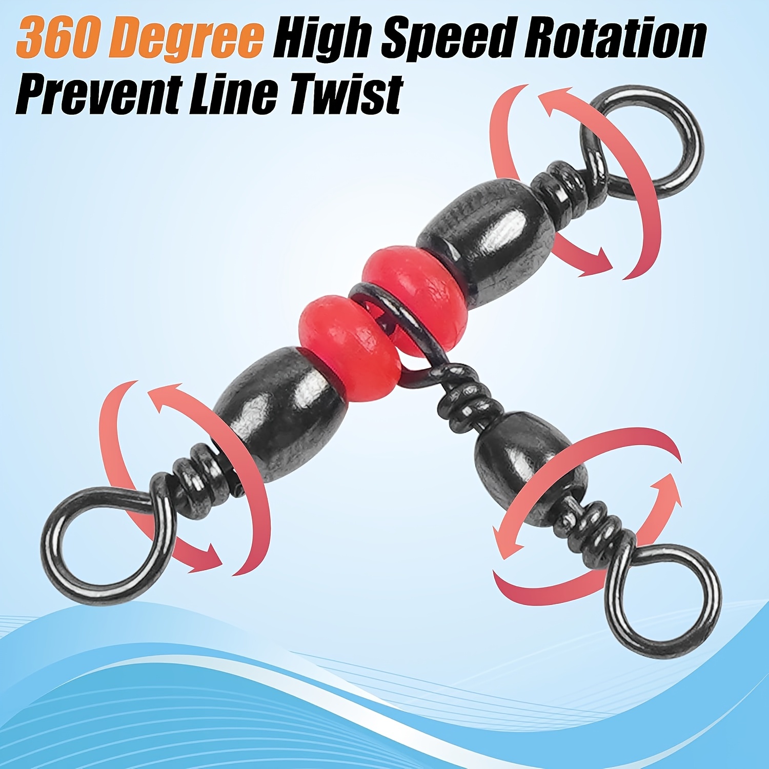 3 Three Way Swivels,Triple Swi - огляд і ціна Monofilament Line