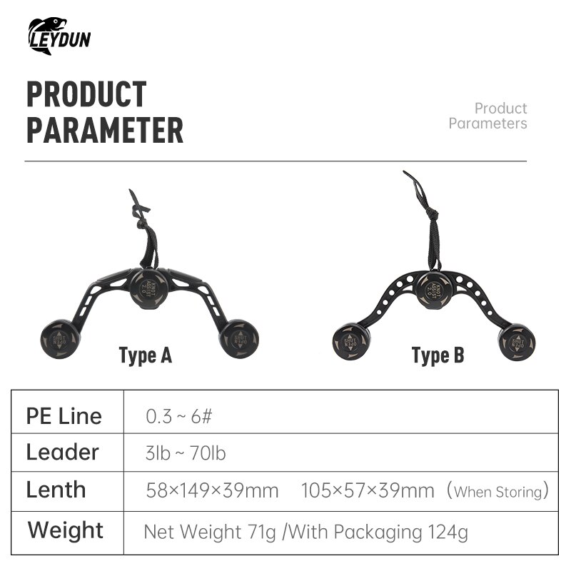 LEYDUN Fishing Tools GT FG PR  - огляд і ціна Fishing Line Winder