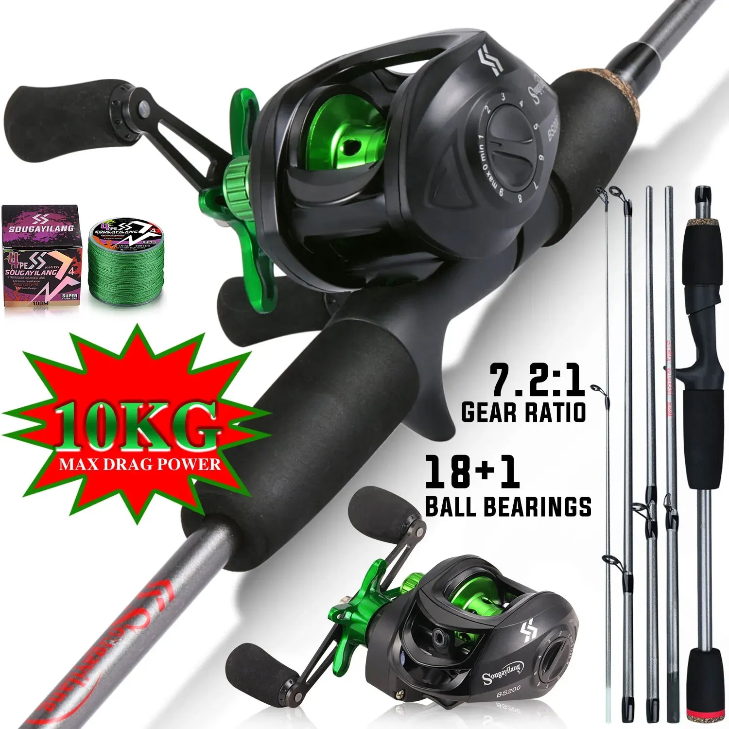 Sougayilang Fishing Rod Combo  - огляд і ціна Fishing Line Spooler